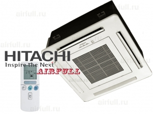 Внутренний блок кондиционера Hitachi RAI-35NH5A кассетного типа.