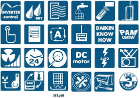 Опции канального средненапорного кондиционера DAIKIN FDQ-B/RZQS-C